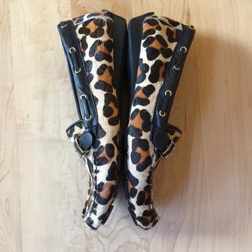 Vaneli leopard print calf hair loafers - Picture 9 of 12